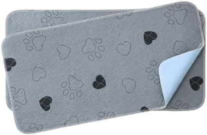 Feandrea Washable Pee Pads for Dogs, Waterproof, 48 x 24 Inches, 2 Pack