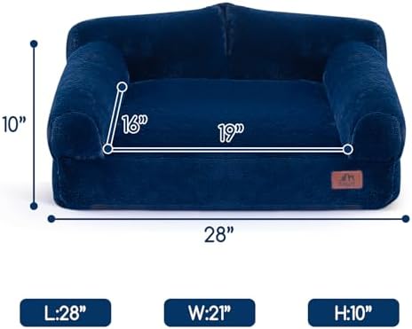 Hollypet Medium Dog Large Cat Bed Puppy Couch Beds for Pets up to 35 lbs