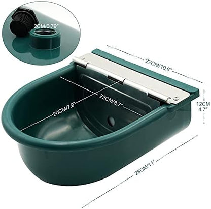 MINYULUA Automatic Waterer Bowl Large Horse Waterer with Float Valve