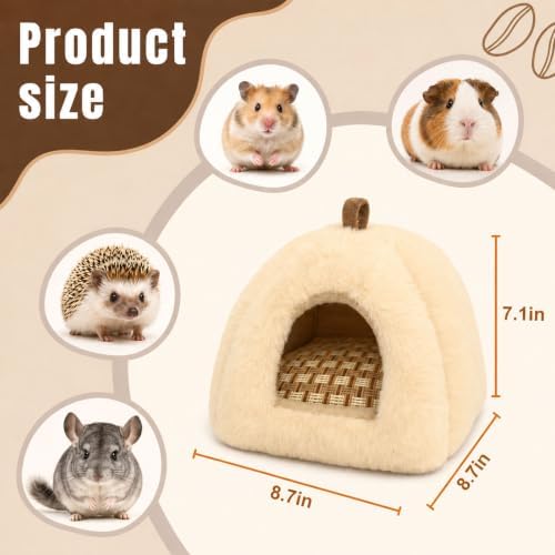 Guinea Pig Hideout with Removable Cooling Mat, Small Animal Bed
