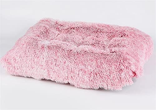 Long Plush Calming Pet Bed Cuddler Pet Bed Tie-Dye Pink 2XL