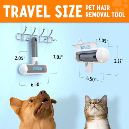 Triton Pet Hair Removal Tool w/Fur Trapping Compartment, Gray/White