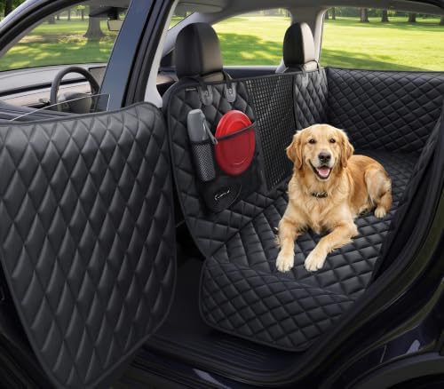 URPOWER Dog Car Seat Cover for Back Seat, Waterproof Hammock for Model Y