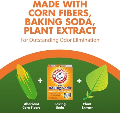 ARM & HAMMER Naturals Clumping Cat Litter, Multi Cat, 18 lbs