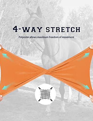 Horse Fly Mask with Ears, Fly Mask for Horses, Breathable Mesh