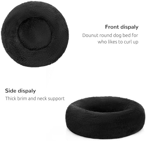 Hachikitty Calming Donut Cuddler, Large Dog Beds, 30''