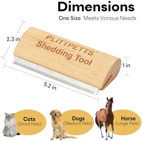 Dog Brush for Shedding, Deshedding Grooming Tool for Dogs, Cats