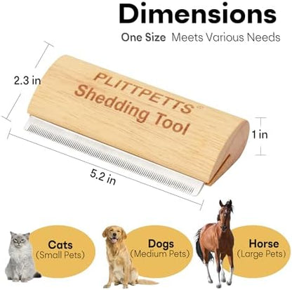 Dog Brush for Shedding, Deshedding Grooming Tool for Dogs, Cats