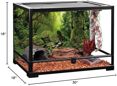 Forest Green Tree Terrarium Backdrop Reptile Habitat Background 30x18 in