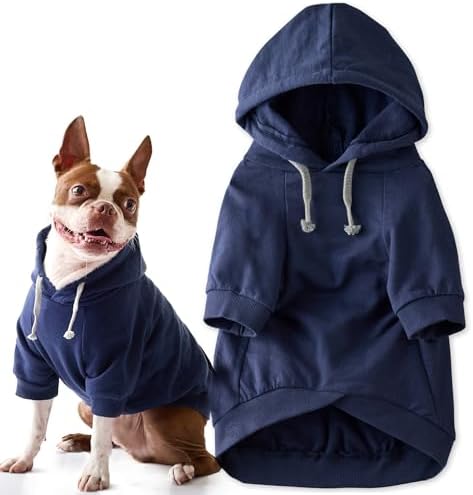 Pet Passion Rocky II Dog Hoodie, Navy, XX-Large