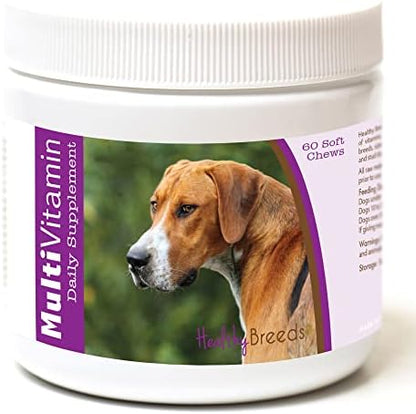 Healthy Breeds English Foxhound Multi-Vitamin Soft Chews 60 Count (1127-efox-001)