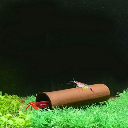 Aquarium Pleco Cave Decorations, 5.3 Inches Spawning Shelter Breeding Hideout Ornament Fish Tank Accessories for Fish Ornament Hideaway - Brown