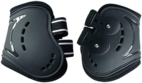 Horse Boots Open Front Jumping Tendon Sport Boots, Hind Fetlock Boots, Secure Leg Protection, Classic Breathable Equine Supplies, Set of 4