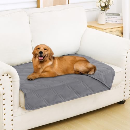 Smiry Waterproof Dog Bed Cover, Reversible Pet Blanket for Sofa Couch