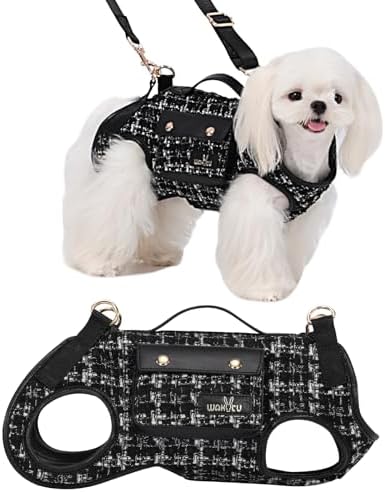Wakytu Dog Lift Harness Dog Carrier Sling for Small Dogs & Cats,M