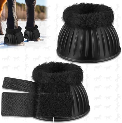 Abbylike 1 Pair Fleece Bell Boots for Horses