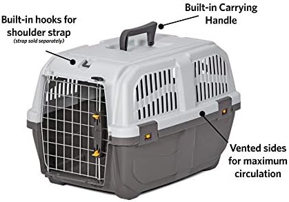 Skudo by MidWest 22-Inch Travel Carrier, Gray, Fits Pets up to 12 lbs