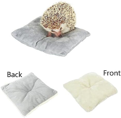 Hedgehog Bed Cave Nest Hideout, Hamster Guinea Pigs Small Animals Cage Supplies Warm House-Gray