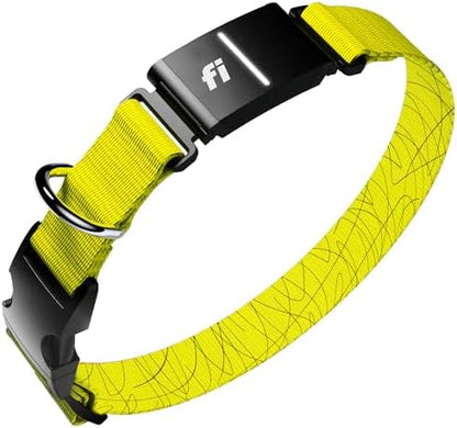 Fi Series 3+ GPS Dog Collar & Tracker, 12-Mo Membership Included, Yellow M