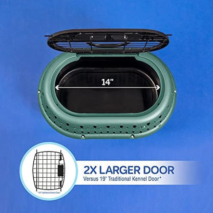 Petmate Top Load Plastic Cat Kennel, One-Door, 19in, Purple