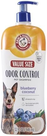 Arm & Hammer Odor Control Dog Shampoo, Blueberry Coconut, 32 Fl Oz