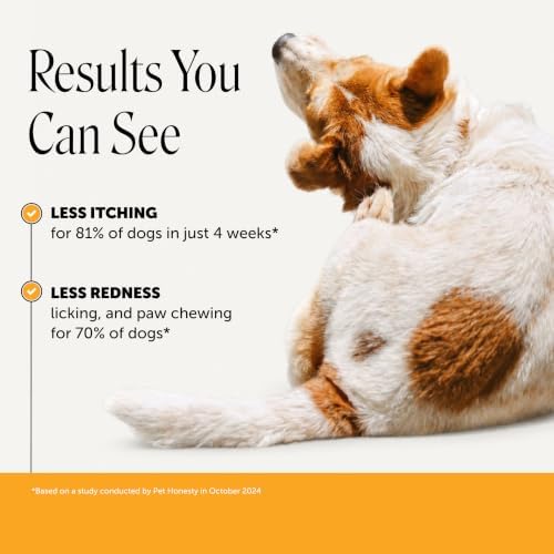 Pet Honesty Max Strength Dog Allergy Chews for Itch Relief, Chicken, 90ct