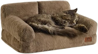 Hollypet Small Dog Large Cat Bed Puppy Couch Beds for Pets up to 25 lbs