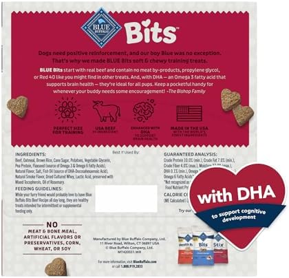 Blue Buffalo Bits Beef Training Treats, 1 oz, 12 ct