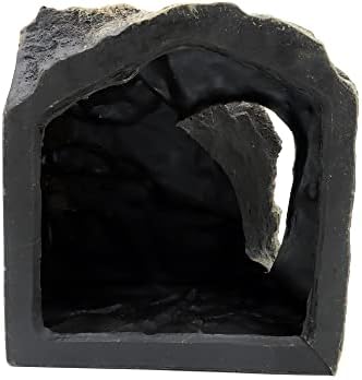 JIHAQUA Large Resin Reptile Tank Accessories Hideouts Cave