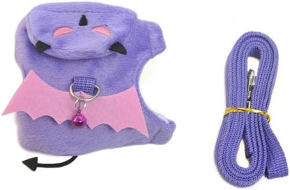 Small Animal Harness and Leash Set, Adjustable Escape Proof Ferret Harness Vest for Adult Ferret, Meerkat, King Squirrel & Fancy Rat, Soft Comfortable Pet Walking Harness with Leash