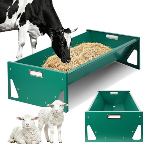 Goat Feeder Horse Trough Livestock Grain & Hay Feeder