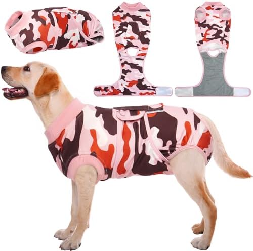 Kuoser Recovery Suit for Dogs Cats, Soft Dog Surgery Suit Female Male Spay