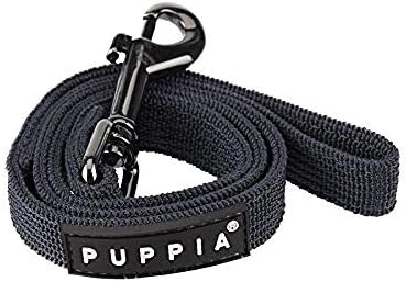 Puppia Two Tone Dog Lead Strong Durable Comfortable Grip Walking Training Leash for Small & Medium Dog, Navy, Large