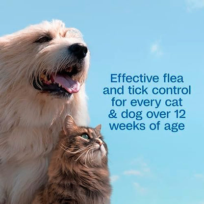 ADAMS Plus Botanicals Flea & Tick Shampoo with Precor for Dogs, Cats, Puppies & Kittens, Flea Shampoo to Treat Infestations, Kills Eggs & Lice, Cleans and Conditions Coat, Plant-Based, 16 Ounces