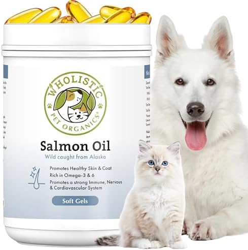 Wild Alaskan Salmon Oil for Dogs and Cats, 500 Softgels