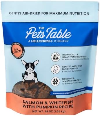 The Pets Table Air Dried Dog Food, Salmon & Whitefish, 3 lb (48 Oz)