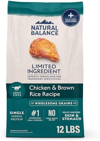 Natural Balance Limited Ingredient, Chicken & Brown Rice, 12 lb