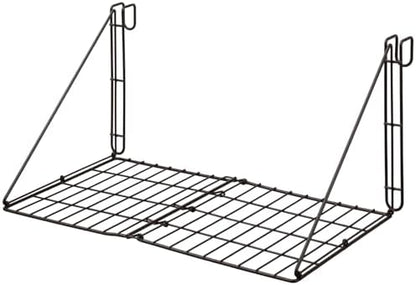 Gisafai 36'' x 18'' Portable Hanging Shelf for Horse Show, Foldable Metal Mesh Tack Shelf, for Horse Trailer, Tack Room, Barn, Stall Organizer Rack Holds Equestrian Items, Folds for Easy Transport