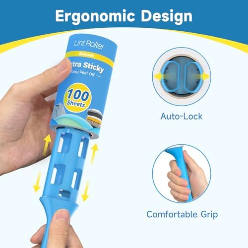 Swihauk 1200 Sheets Extra Sticky Lint Rollers for Pet Hair