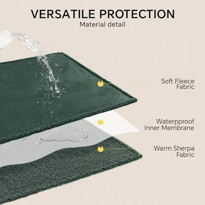 Luciphia Waterproof Blanket for Large Dog, Reversible Sherpa Couch Cover