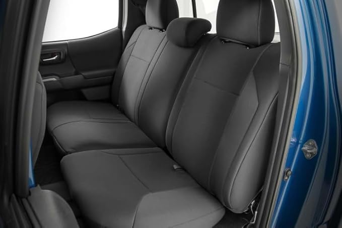 Rough Country Neoprene Seat Covers for Toyota Tacoma (2016-2023) - Waterproof, UV Resistant, Foam Padded, F/R Seat Cover Set