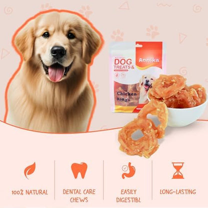 Annika Chicken Ring Jerky Dog Treats Natural Chews