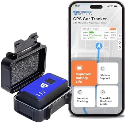 Brickhouse Security Spark Nano GPS Tracker for Vehicles, Magnetic Case