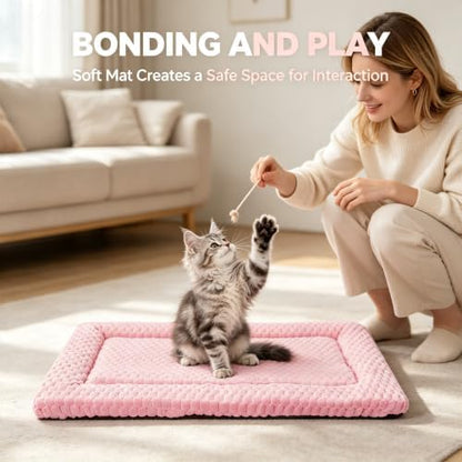 Cat Bed Mat - Durable & Cute Crate Beds for Extra Small Dogs & Cats, Comfortable Kennel Pad for Home, Crate & Travel