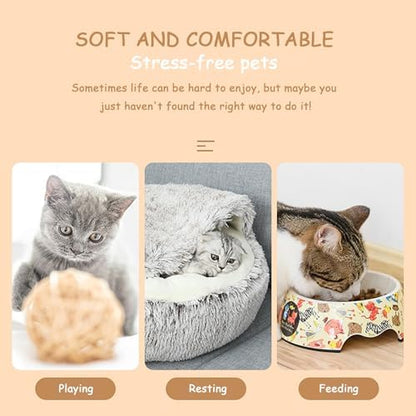 Cat Houses,Cat Beds for Indoor Cats,Cat Sleeping Bag,Small Cat Bed,Cat Condo,Cat Houses & Condos,Winter Warm Shell Semi-Closed Cat Litter Box,Pet Cat Bed,Semi-Enclosed Cat Litter Box