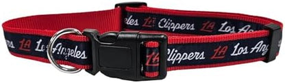 New & Improved Pets First NBA PET Collar Los Angeles Clippers Dog Collar, Size Large Basketball Team Collar for Dogs & Cats. A Shiny & Colorful Dog & Cat Collar Licensed by The NBA