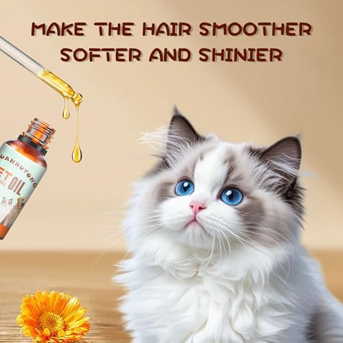 Dog and cat Oil, pet Oil for Pain, Skin, Arthritis Pain Relief, Calming, Omega 3, 6, 9 for Dog Anxiety, Barking, and Dog Joints, Supporting and maintaining Joint Health