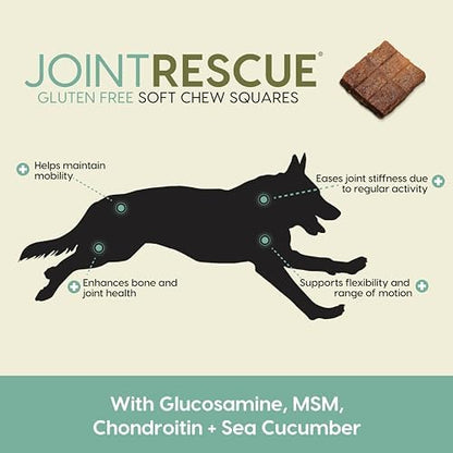 Ark Naturals Joint Rescue Dog Chews, Lamb Flavor, Joint Supplement with Glucosamine & Chondroitin, 1 Pack