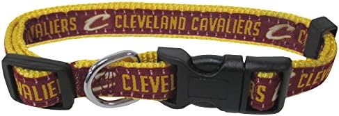 NBA CLEVELAND CAVALIERS Dog Collar, Size Large. Best Pet Collar for all Sports Fans