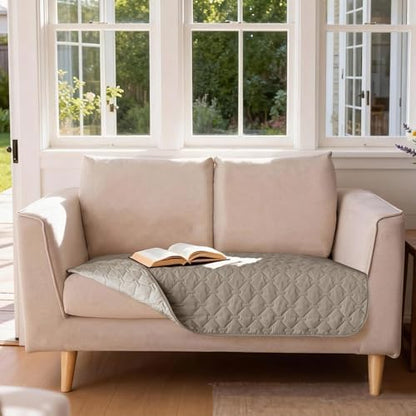 gogobunny Waterproof Loveseat Cover, Reversible Dog Cat Blanket for Couch